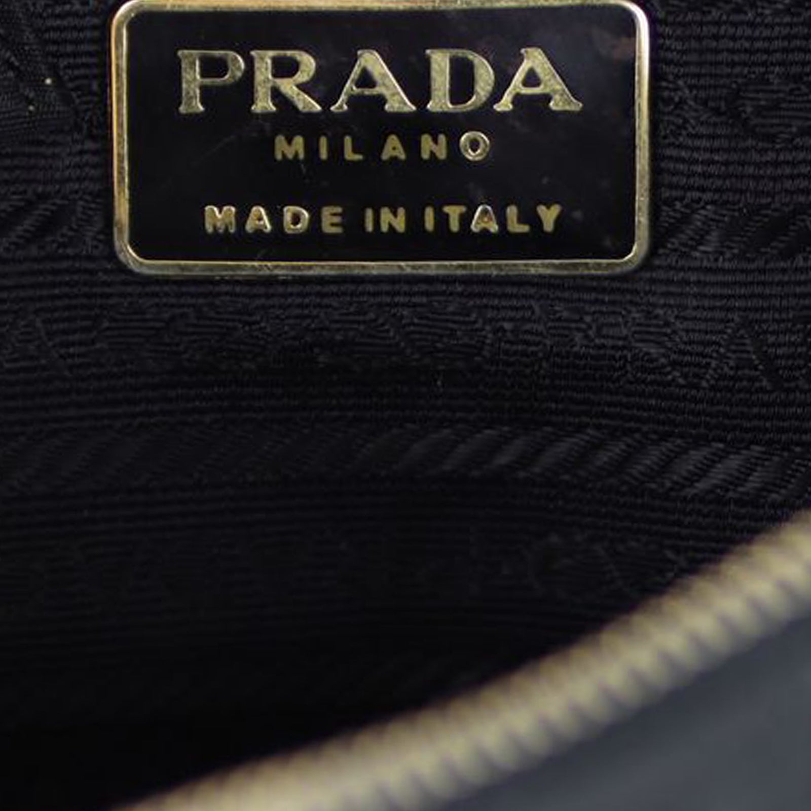 Prada Quilted Tessuto Chain Bag
