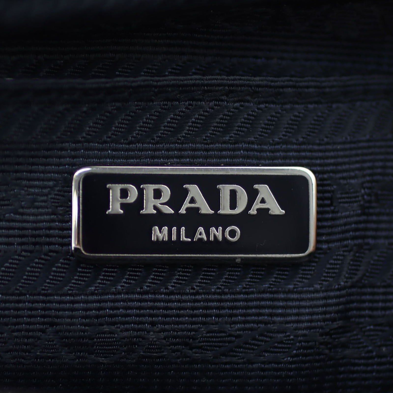 Prada Denim Borchie Embellished Mini Camera Bag