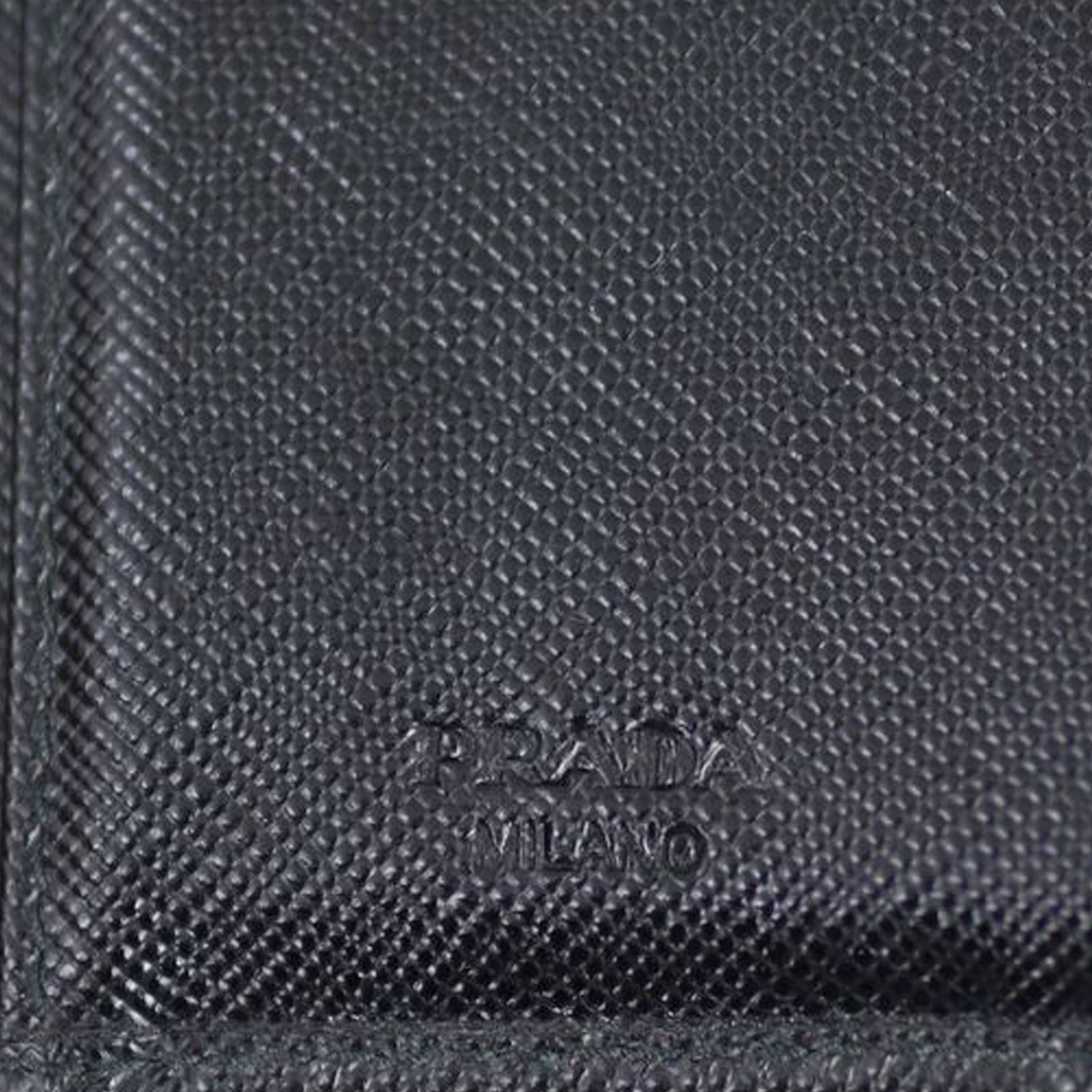 Prada Saffiano Metal Compact Wallet