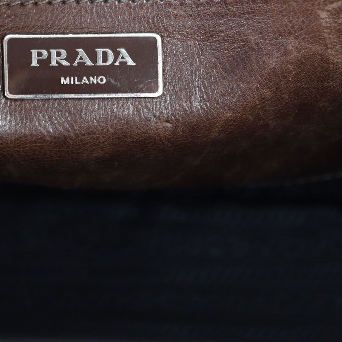 Prada Twin Pocket Glace Calfskin Tote