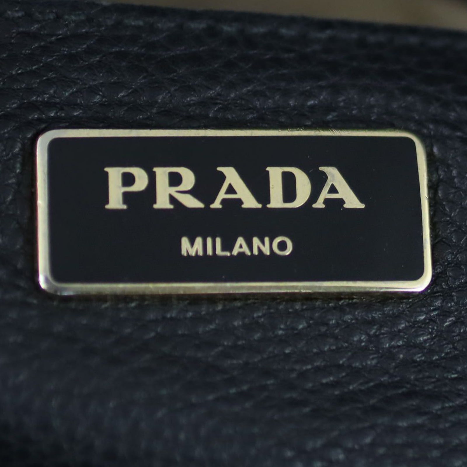 Prada Vitello Grain Top Handle Tote