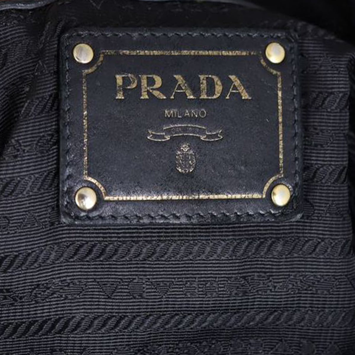 Prada Cervo Shine Two Way Tote