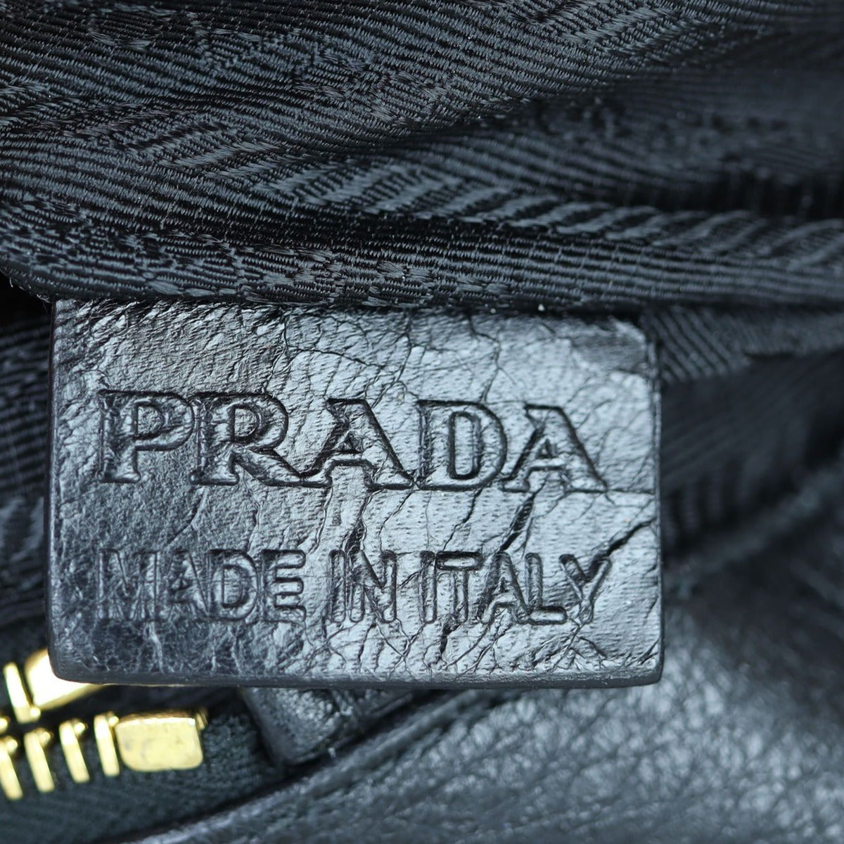 Prada Vitello Daino Top Handle Bag