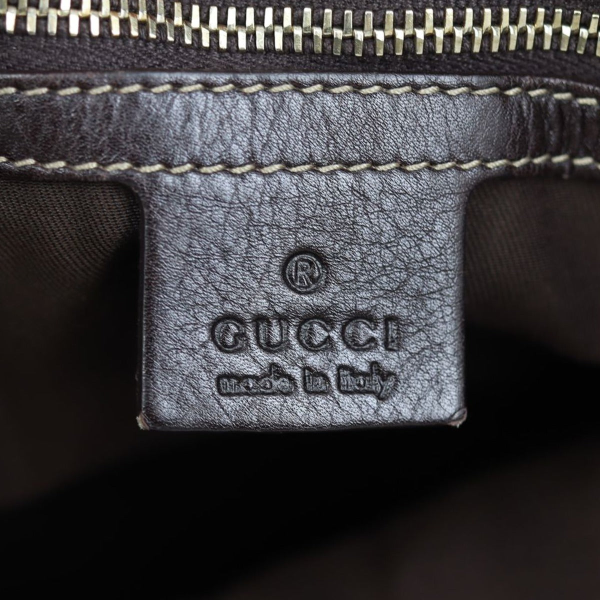 Gucci Leather Britt Medium Tote