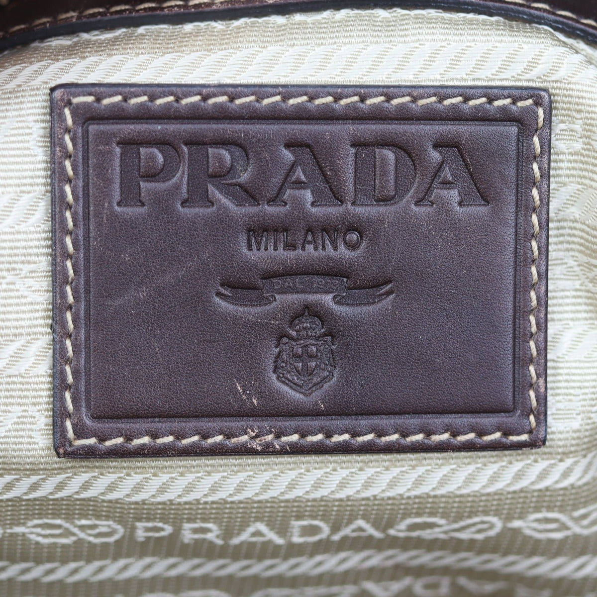 Prada Canapa Logo Bowler